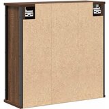  Kupaonski zidni ormarić s ogledalom smeđi hrast 60x21x60 cm | shoptok.hr