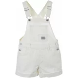 Levi's Dječje traper kratke hlače boja: bijela, glatki materijal