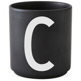 Design Letters crna porculanska šalica Alphabet C, 250 ml Cijene