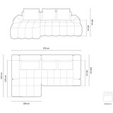 Cosmopolitan Design Petrolej zelena baršunasti sklopiva/s prostorom za odlaganje kutna garnitura (s lijevim kutom/s ležaljkom) Linz – | shoptok.hr