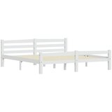  Okvir za krevet od masivne borovine bijeli 180 x 200 cm | shoptok.hr