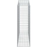  Lučne gabionske košare 2 kom 200x50x160/180cm pocinčano željezo Cijene
