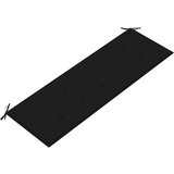  Klupa Batavia s crnim jastukom 150 cm od masivne tikovine | shoptok.hr