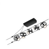 PAULMANN 94440 - Komplet 5xGU5,3/10W sajlni sistem CARDAN 230V, crna | Eponuda.com