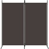Sobna pregrada s 2 panela smeđa 175 x 180 cm od tkanine | shoptok.hr