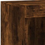  Komoda s LED svjetlima boja dimljenog hrasta 202x37x100 cm | shoptok.hr