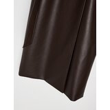 Sinsay Trench kaput od imitacije kože s remenom | shoptok.hr
