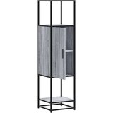 vidaXL Visoka ploča siva Sonoma Konstruirano drvo i metal | shoptok.hr
