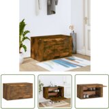 The Living Store Stenska omarica za čevlje dimljeni hrast 70x35x38 cm inž. les - Stenska Omarica Za Čevlje, (21744713) | Shoptok.si