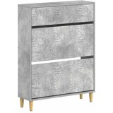  Ormar za cipele DELFT 78 x 24 x 103 cm Konstruirano drvo - Betonska siva | shoptok.hr