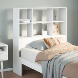 vidaXL Vzglavje s predelki bela 90 cm trdna borovina Cene
