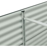 vidaXL Vrtna sadilica od pocinčanog čelika 240 x 80 x 81 cm siva | shoptok.hr