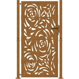  Vrtna vrata 100x200 cm Otporni čelik Dizajn s plamenom | shoptok.hr