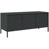 TV ormarić crni 101,5x39x43,5 cm hladno valjani čelik | shoptok.hr