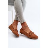 Boto Shiny Women's Loafers With Chain Camel Aredilla | Shoptok.si