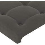  Posteljno vzglavje temno sivo 200x5x118/128 cm žamet, (20793411) | Shoptok.si