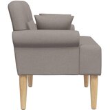  Ljubavni kauč s gumbima Sivosmeđa 120 x 65 x 79 cm Tkanina | shoptok.hr
