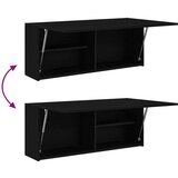 vidaXL Kupaonski zidni ormarić crni 100x25x40 cm izrađeno drvo | shoptok.hr