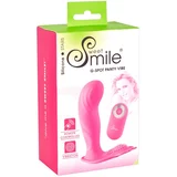 Sweet Smile SMILE G-Spot Panty - vibrator, ki ga je mogoče polniti, z radijskim nadzorom (roza)