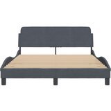  Okvir za krevet Dover tamnosivi 120 x 200 cm baršunasti | shoptok.hr