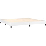  S oprugama i madracem bijeli 200x200 cm umjetna koža | shoptok.hr