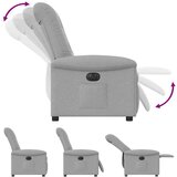  Električni naslanjač sivo blago | Shoptok.si