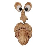 Home & Marker Vrtna skulptura, Vrtna dekoracija, Dekoracija lubja, Stari nasmejani moški (Skulptura B) | SCULPTURE, (21297647) | Shoptok.si