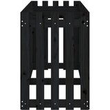  Povišena vrtna gredica crna 200x50x70 cm masivna borovina | Eponuda.com
