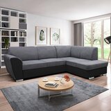 MID.YOU KOTNA SEDEŽNA GARNITURA, velur siva, črna | Shoptok.si