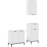  Set namještaja za kupaonicu Zidne 3 pcs Visoko sjajno bijela | shoptok.hr