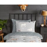 Good Morning Siva flanelska dječja posteljina za krevet za jednu osobu 140x200 cm Cira – | shoptok.hr