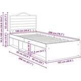 Okvir za krevet Sonoma 100 x 200 cm Čvrsto borovo drvo | shoptok.hr