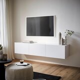 Hom`in viseča nizka omarica 180/36,7/42 cm bela | Shoptok.si