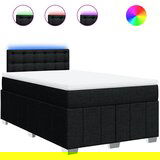 Maison Chic Box spring postelja - Vzmetna postelja z vzmetnico črn 120x200 cm blago SL23984, (21879826) | Shoptok.si