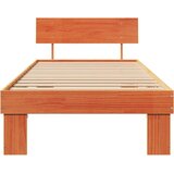  Krevetna konstrukcija s uzglavljem Vosak smeđa 90 x 200 cm | shoptok.hr