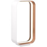 CINQUE Bela LED namizna svetilka z glasovnim upravljanjem s pomočjo mobilne aplikacije s kovinskim senčilom (višina 41 cm) Cizione – | Shoptok.si