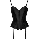 Cottelli Matt Satin Corset 2611465 Black L | Shoptok.si