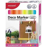 KW TRADE Akrilni flomastri Monami, set 6, Fluorescent, (21298726) Cene