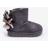 Boto Children's Insulated Snow Boots With bow Grey Snowis | Shoptok.si