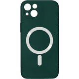 AVIZAR Silikonski ovitek Magsafe za iPhone 14 z mehkim zakljuckom - kaki zelen, (20715335) Cene
