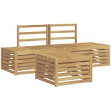  Set vanjskih sofa 4 Komad Bijela Čvrsto drvo akacije | Eponuda.com