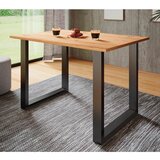 MID.YOU Pisalna Miza Lona, Barva Hrasta, Črna 110x50cm | Shoptok.si