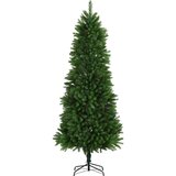 vidaXL Božično drevo med 300 LED z stojalom Zelena 240 cm PE | Shoptok.si
