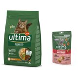  2,5 kg Ultima + 60 g Ultima Snacks punjeni zalogajčići s govedinom gratis! - Adult piletina Cijene