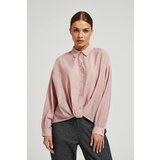 Moodo Women's shirt with asymmetrical hem - pink | Shoptok.si