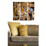 Wallity MDF1103108 multicolor decorative mdf painting (3 pieces) Cene