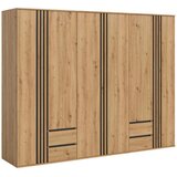 Livetastic OMARA S KLASIČNIMI VRATI, antracit, hrast artisan Cene