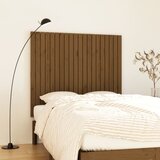  Stensko posteljno vzglavje medeno rjavo 127,5x3x110 cm borovina | Shoptok.si