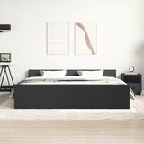  Okvir kreveta uzglavlje i podnožje crni 160x200 cm | shoptok.hr