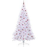  Umjetno božićno drvce s stalakom Bijelo 240 cm PVC i čelik | shoptok.hr